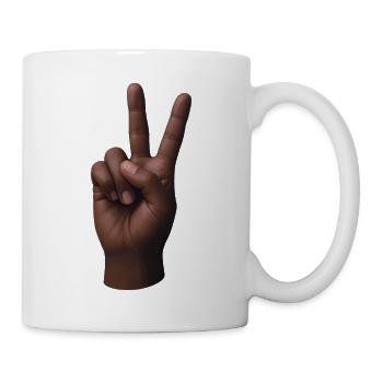 PEACE HAND #3 - peace & love - Mug blanc - blanc - Droite