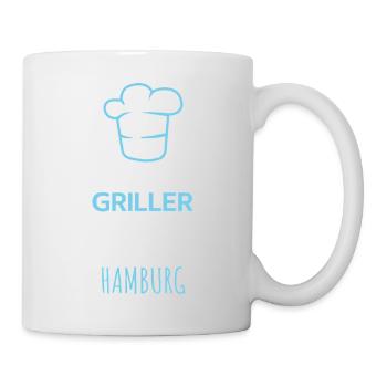 Die besten Griller kommen aus Hamburg Design - Tasse - Weiß - Rechts