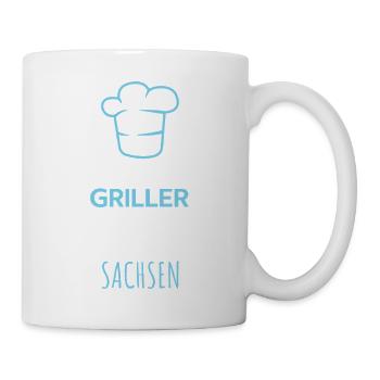 Die Besten Griller kommen aus Sachsen Design - Tasse - Weiß - Rechts