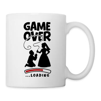 Game Over Hochzeit Ehepaar - Tasse - Weiß - Rechts