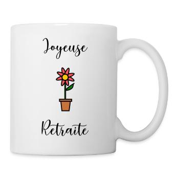 FRÖHLICHES RETREAT. RUHESTAND. PENSIONIERT. RUHESTAND - Tasse - Weiß - Rechts