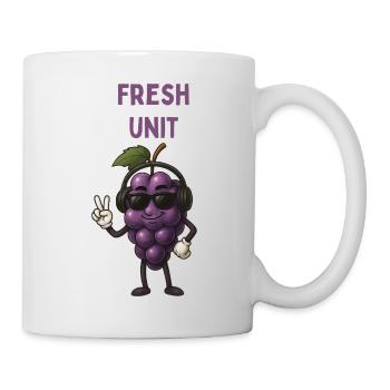 FRESH UNIT Grape with Headphones - Mug - white - Right