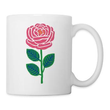 Pink Rose Pop Style - Mug - white - Right