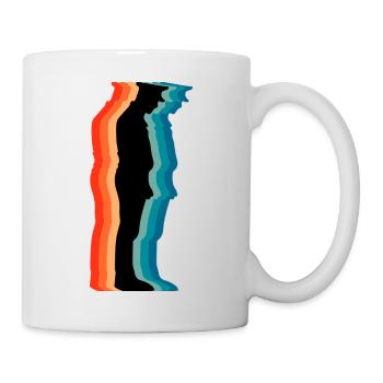 Olice Officer Retro Silhouette Vintage Law Enforce - Tasse - Weiß - Rechts