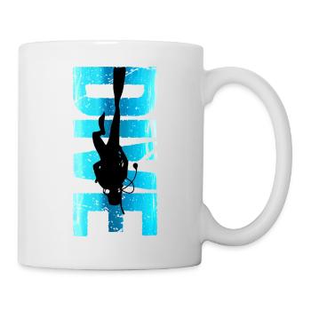 Diver Design Retro Dive Outfit Gift - Mug - white - Right
