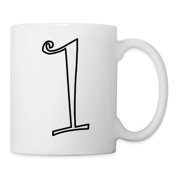 1. 1 year. 1st ANNIVERSARY. 1 YEAR ANNIVERSARY - Mug - white - Right