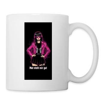 Pink Anime Rocker Girl - Mug - white - Right