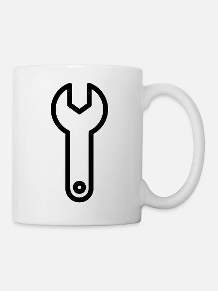 DIY-Schlüssel - Tasse - Weiß