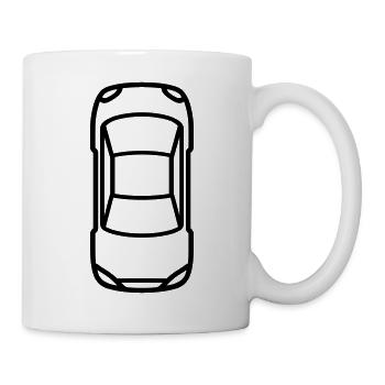 Auto - Tasse - Weiß - Rechts