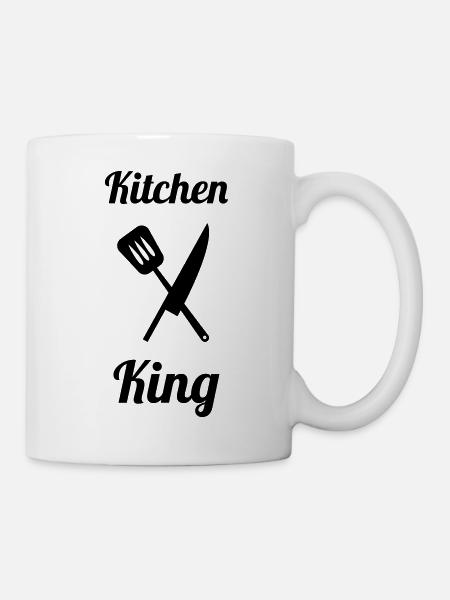 Küchenkönig: Der König des Pro-Herds - Tasse - Weiß