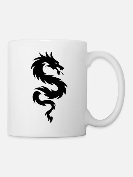 Chinesischer Drache Symbol - Tasse - Weiß