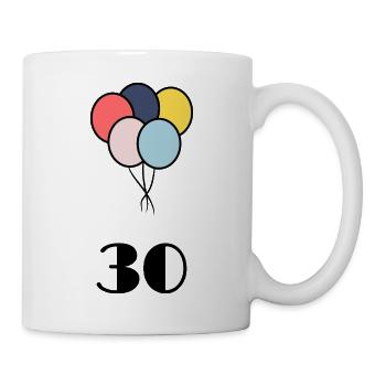30. 30 YEARS. 30th ANNIVERSARY. 30 YEARS ANNIVERSARY. - Mug - white - Right
