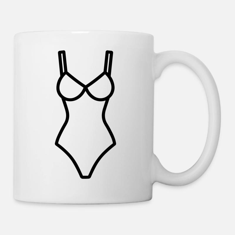 maillot de bain - Mug blanc - blanc