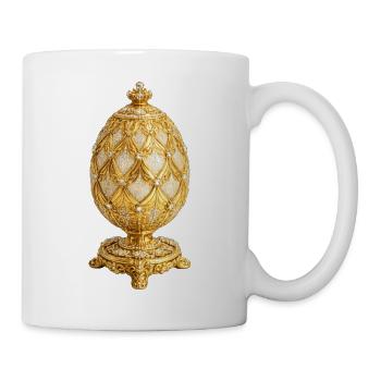 Golden Fabergé Egg Art - Mug - white - Right