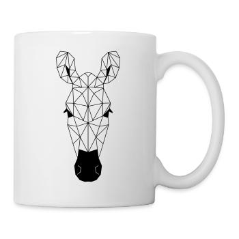 Zebra Polygon - Tasse - Weiß - Rechts