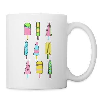 Colorful popsicles - Mug - white - Right