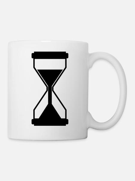 Sanduhr - Tasse - Weiß