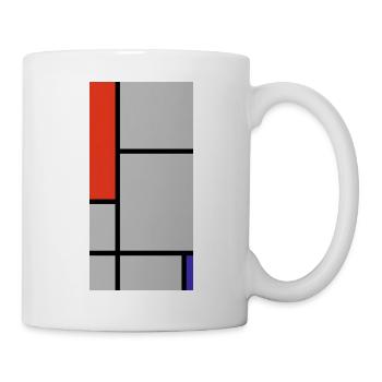 Blocs géométriques abstraits - Mug blanc - blanc - Droite