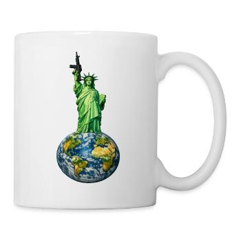Statue of Liberty with M4 carbine - Mug - white - Right