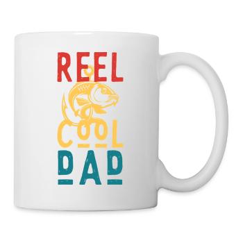 Reel Cool Dad Fishing – Funny Dad Gift - Tasse - Weiß - Rechts