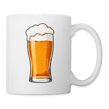 Bière Bieglas Cadeau Fête des Pères - Mug blanc - blanc - Droite