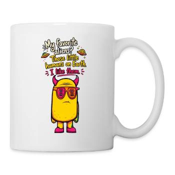 My Favorite Aliens? Funny Alien Design - Mug - white - Right