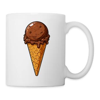 Schokoladen Eis Kugel - Mug - white - Right