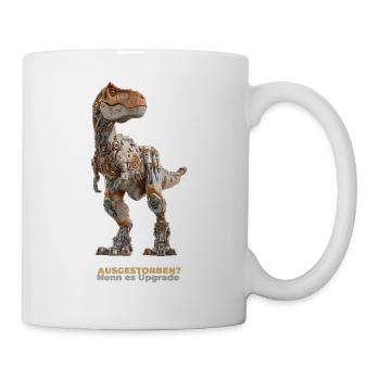 Robo-Rex Upgrade – Cyborg Dinosaurier - Tasse - Weiß - Rechts