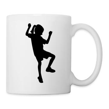 Climber Girl – Boulder Fun - Tasse - Weiß - Rechts