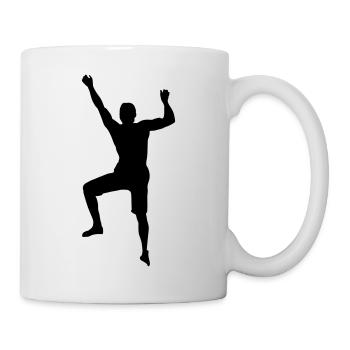 Climbing Power Man – Boulder Challenge - Mug - white - Right