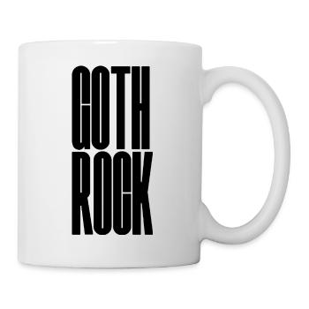 Goth Rock bold typography logo design - Mug - white - Right