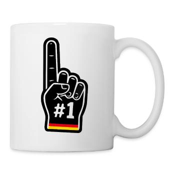 Nummer Eins Deutschland Fan - Tasse - Weiß - Rechts