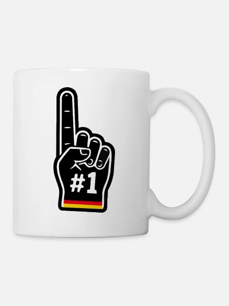 Nummer Eins Deutschland Fan - Tasse - Weiß