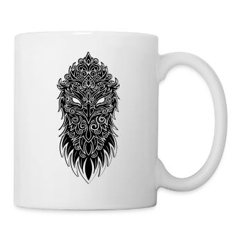 Ornamental Eagle Mascot Logo Mandala Sport - Mug - white - Right