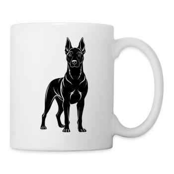 Belgischer Malinois - Tasse - Weiß - Rechts