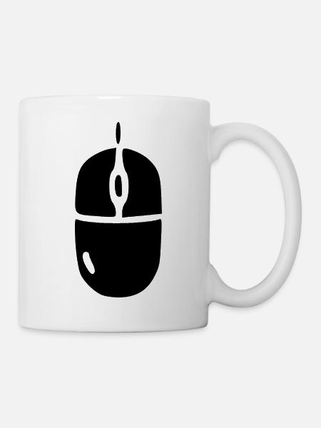 Maus Computer Computermaus Geschenk - Tasse - Weiß