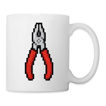 Pixel Zange Retro - Tasse - Weiß - Rechts