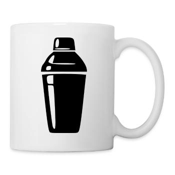 Cocktail Shaker Cocktailbar Geschenk Barkeeper - Tasse - Weiß - Rechts