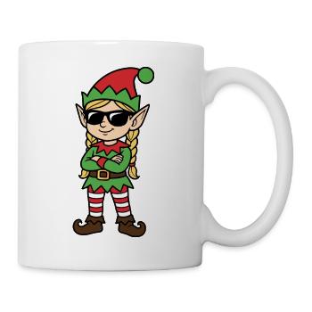 Red Green Rebel Elf - Mug - white - Right