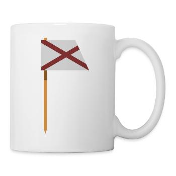 Alabama-Flagge - Tasse - Weiß - Rechts