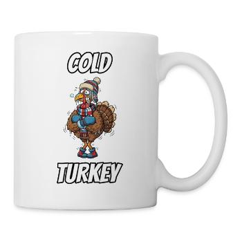 Cold Turkey – Witzige, wörtliche Idiom-Zeichentrickserie - Tasse - Weiß - Rechts