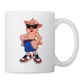 Cool Pig - Tasse - Weiß - Rechts