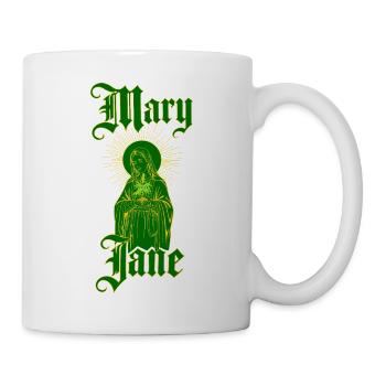 Vintage Mary Jane — 4:20 Gothic Cannabis Ritual - Tasse - Weiß - Rechts