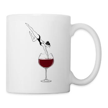 Wein Akrobatik Weinglas Minimalistisches Design - Tasse - Weiß - Rechts