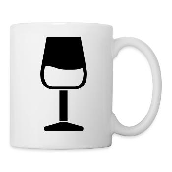 Weinglas - Tasse - Weiß - Rechts