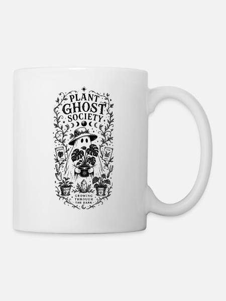 Plant Ghost Society - Tasse - Weiß