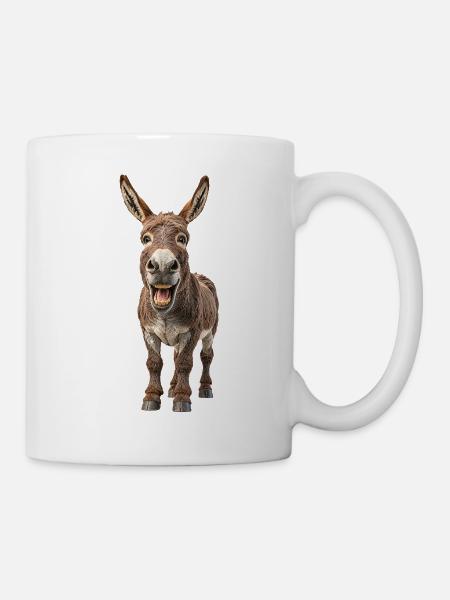 Esel - Tasse - Weiß
