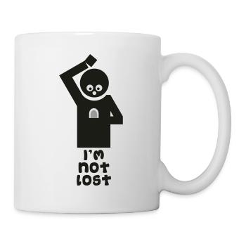 Geocaching: Ich bin nicht verloren! - Tasse - Weiß - Rechts