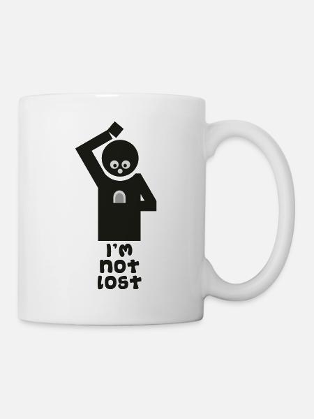 Geocaching: I'm Not Lost! - Mug - white