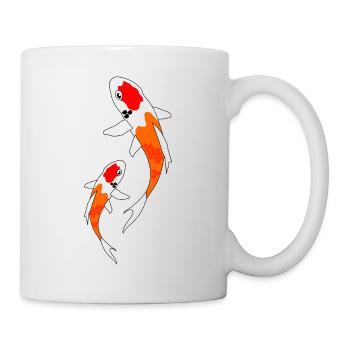 Koi orange - Mug - white - Right